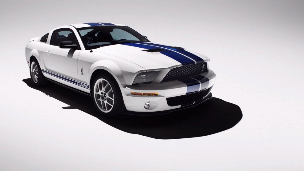 Ford Mustang Shelby gt500 White