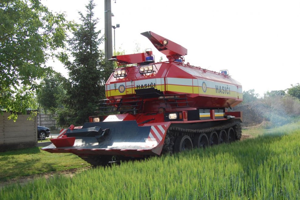 Пожарный танк т55 man