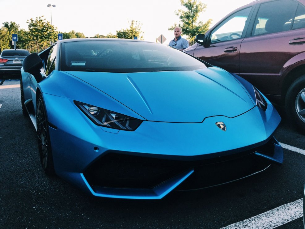 Azure Blue Lamborghini