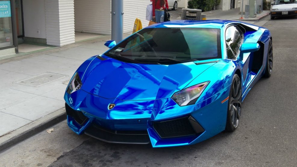 Lamborghini Aventador lp700 синий