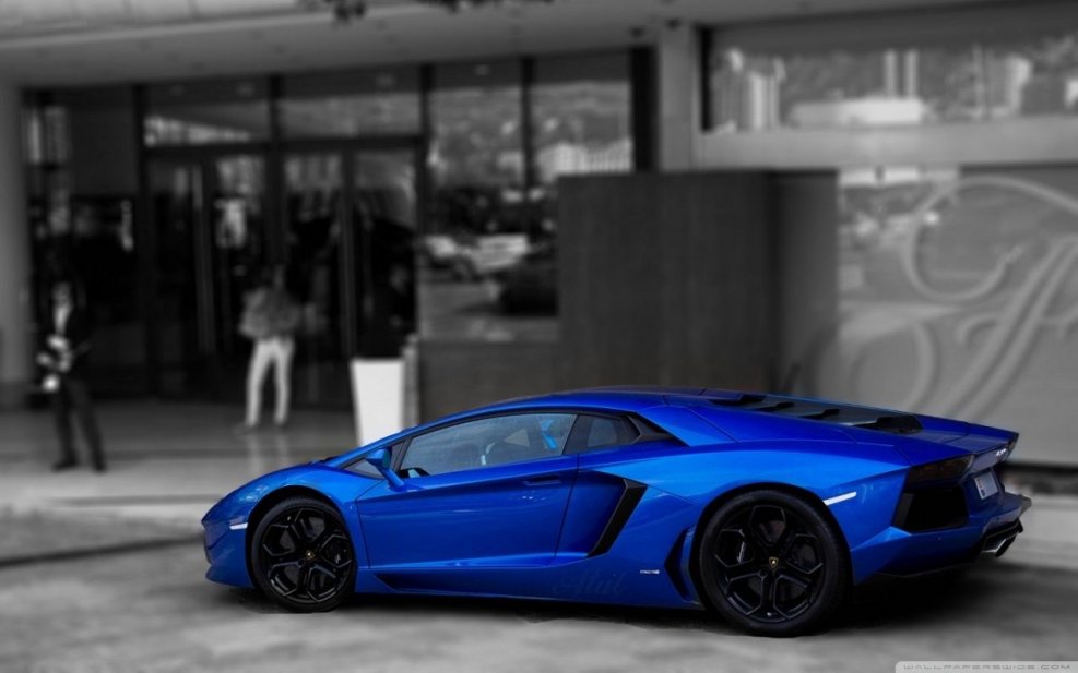 Lamborghini Aventador lp700 голубой