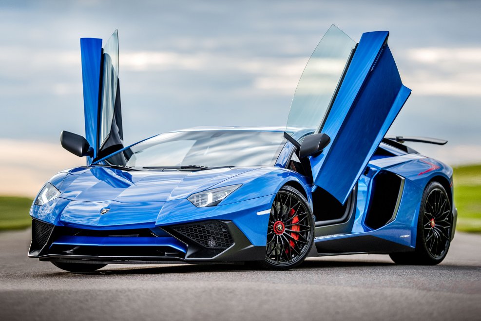 Lamborghini Aventador lp700 синий