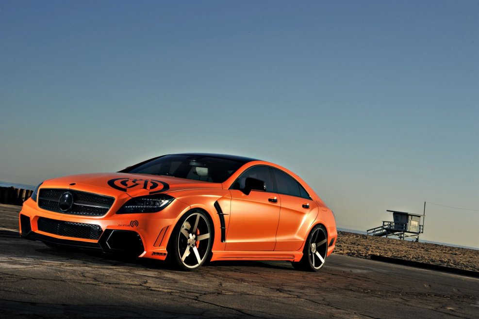Mercedes CLS 63 оранжевый