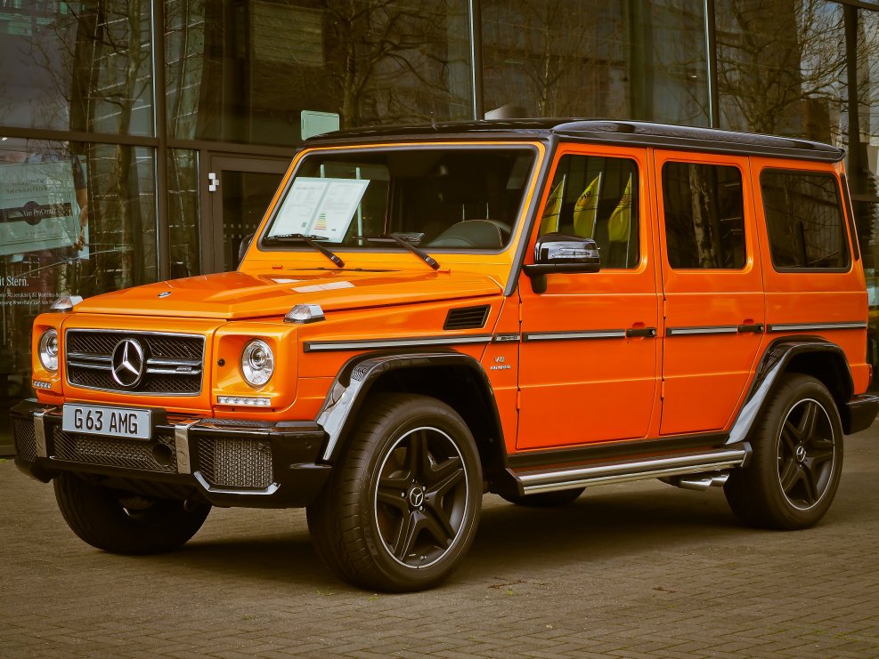 Мерседес Бенц g63 оранжевый