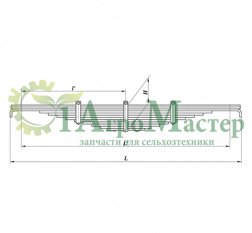 Рессора 3308-2902012-01 ГАЗ
