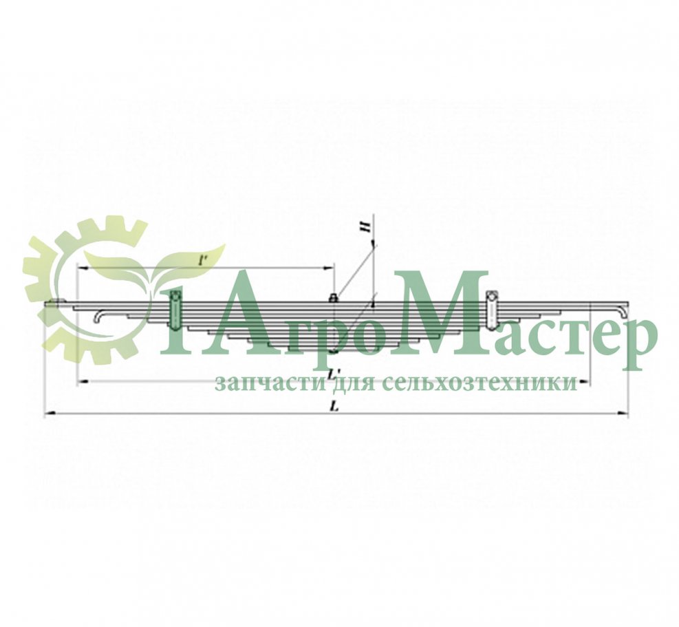 Рессора задняя УАЗ-3962 3962-2912010