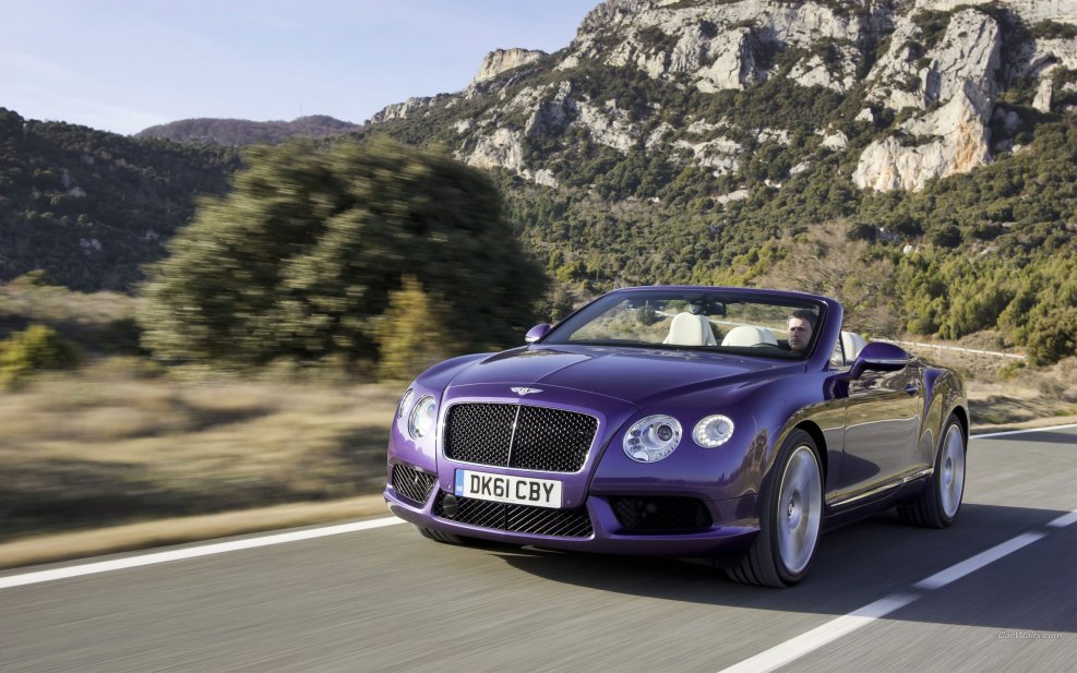 Bentley Continental gt фиолетовый