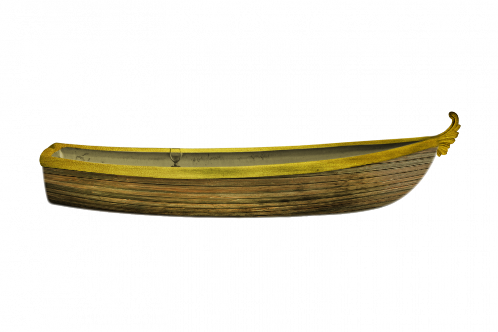 Лодка деревянная