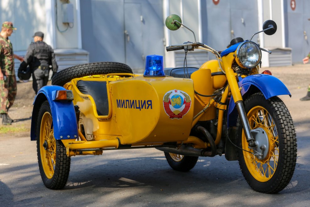 Милицейский мотоцикл Урал