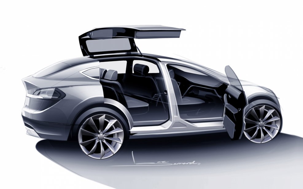 Tesla model x 7 мест