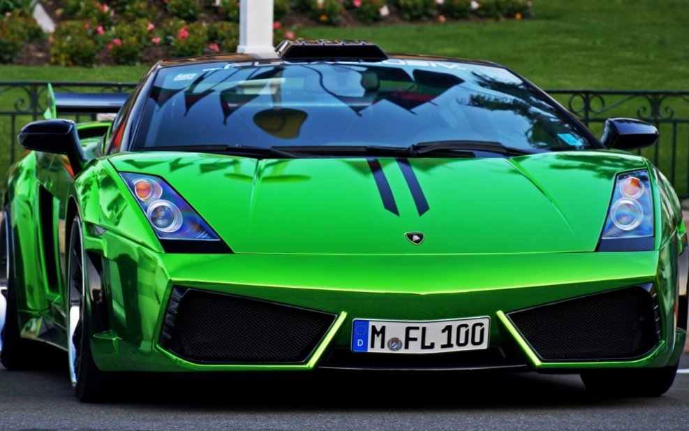 Lamborghini Gallardo зеленый