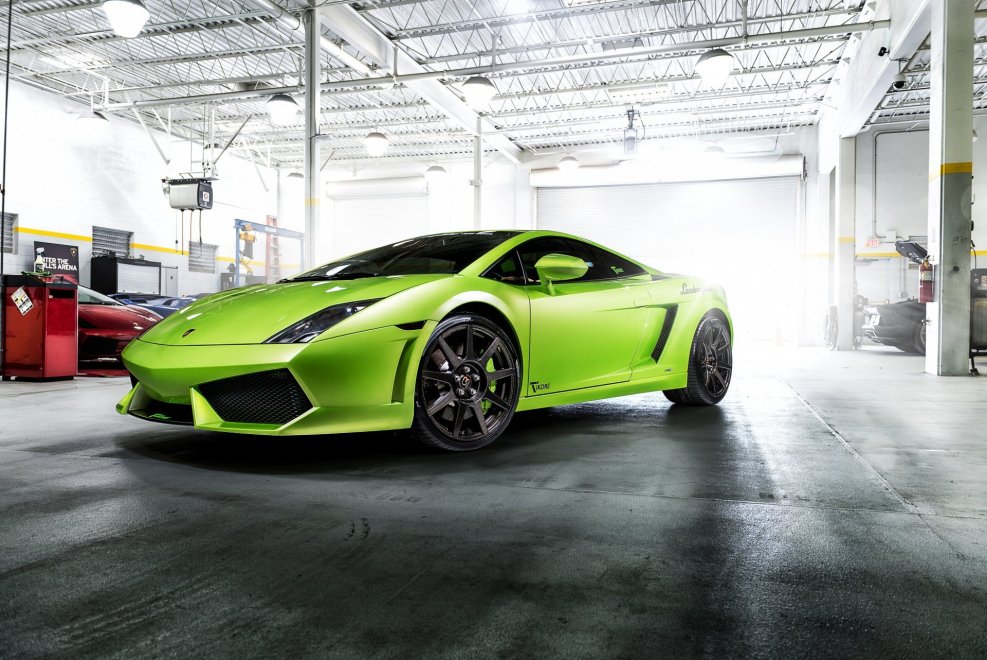 Lamborghini Gallardo зеленый