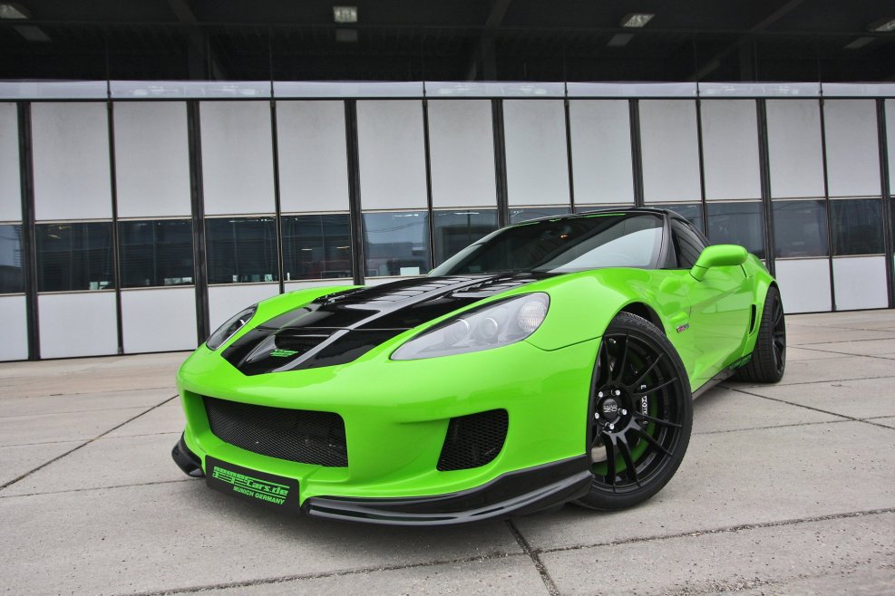 Chevrolet Corvette z06 зеленый