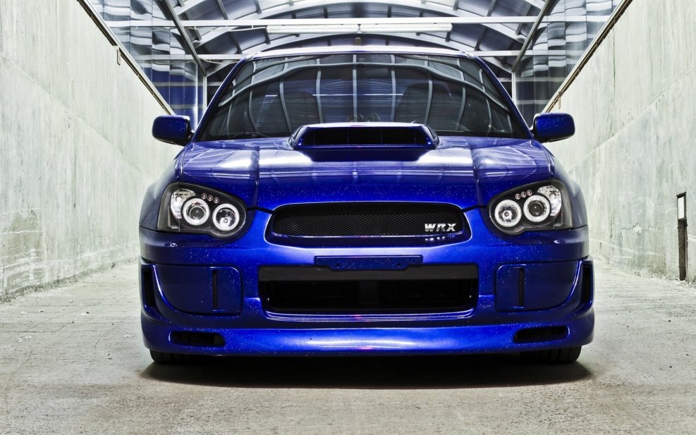 Субару WRX STI синий металлик
