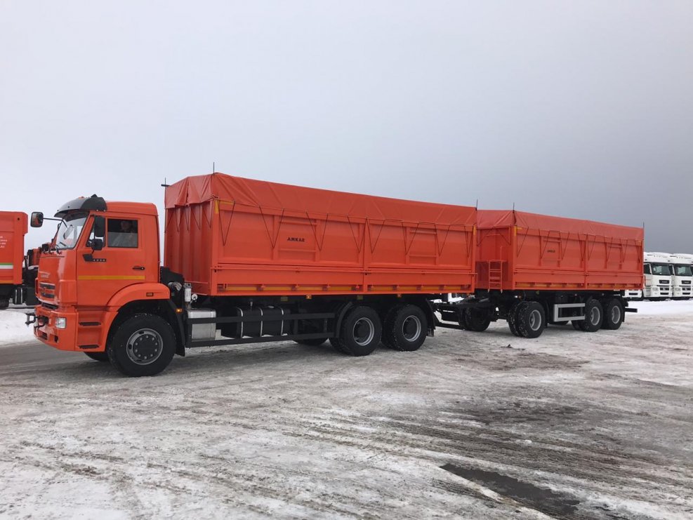 КАМАЗ 6520 С прицепом