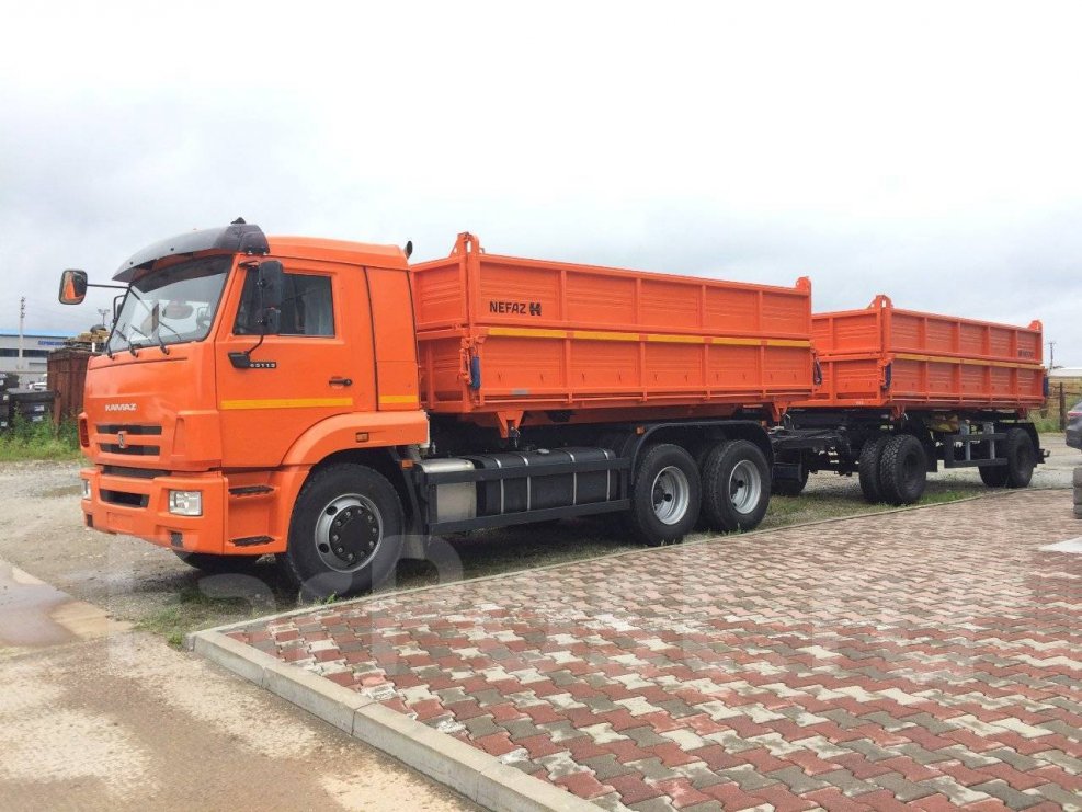 КАМАЗ 53215 бортовой с прицепом