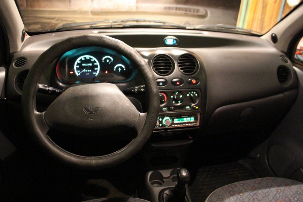 Daewoo Matiz салон ночью