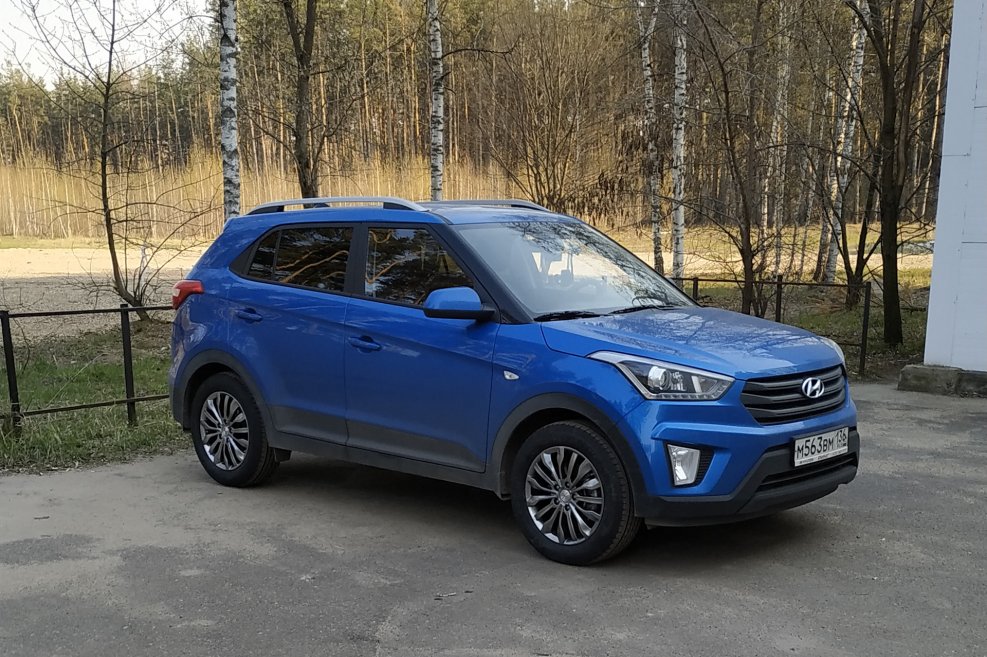 Hyundai Creta голубая