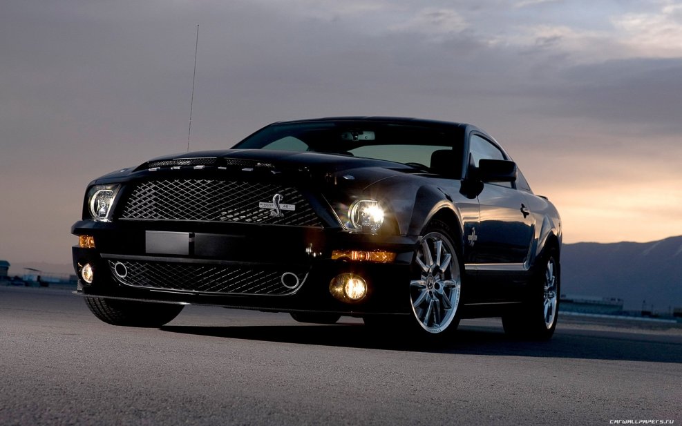 Форд Мустанг Шелби gt 500 черный