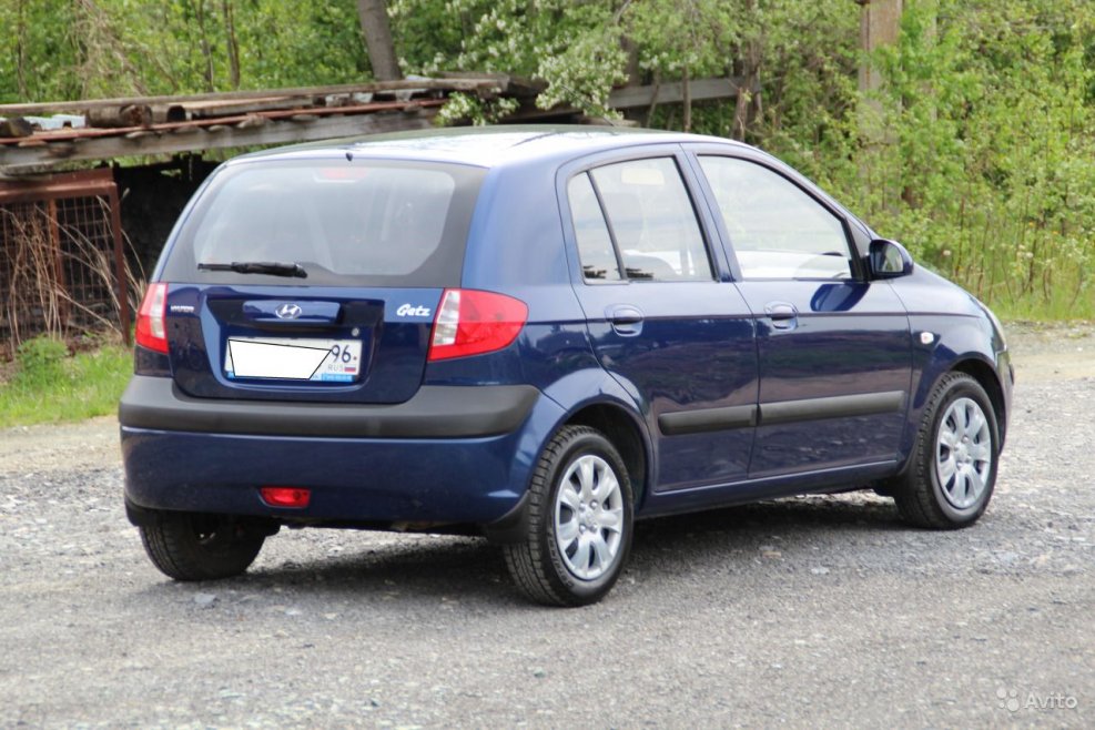 Хундай Гетц 2009 год сзади