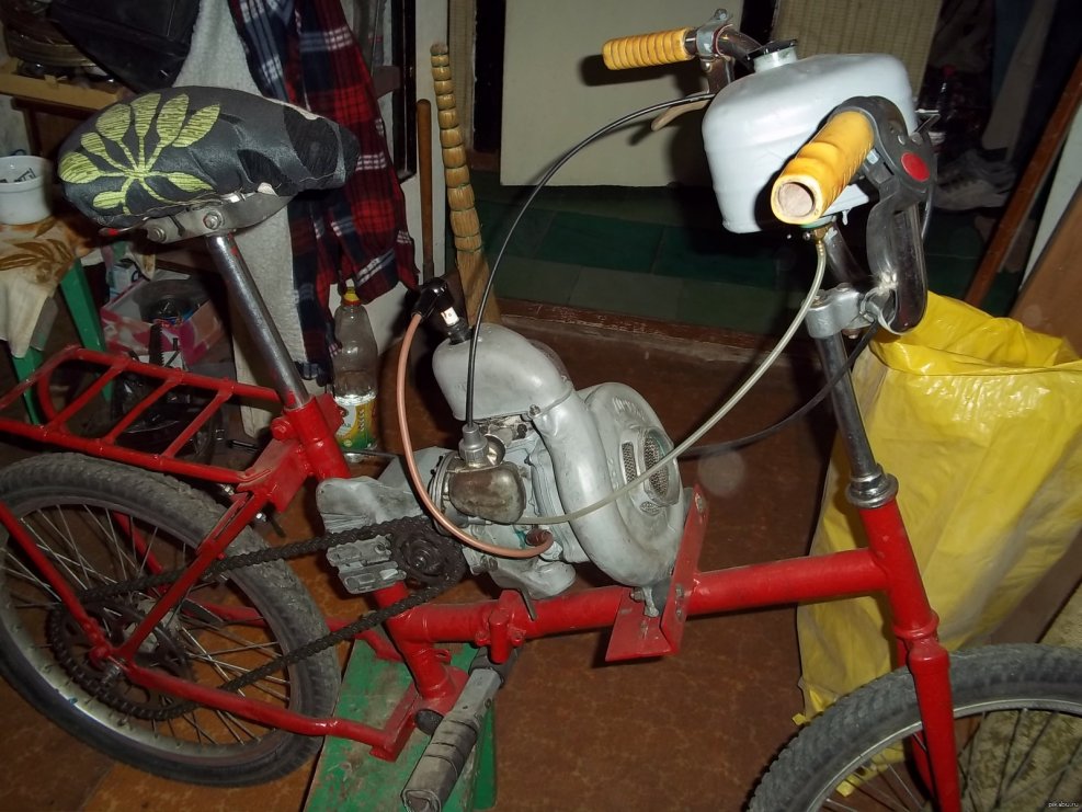 Трехколесный велосипед с мотором от бензопилы Урал. | Olegavolt | Дзен