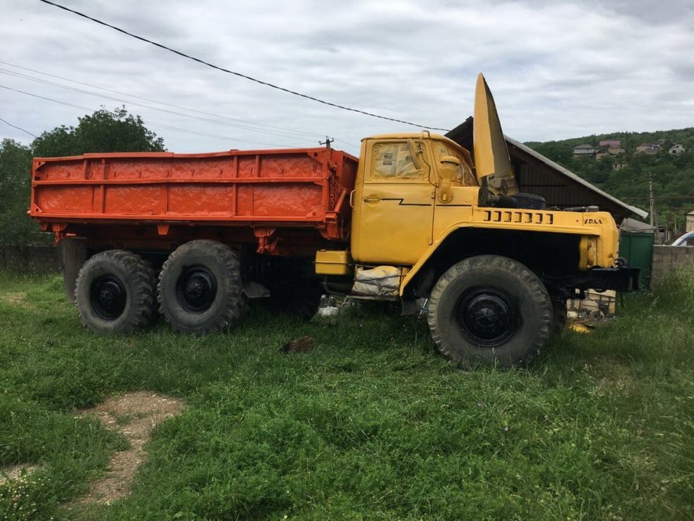 Урал 5557 с прицепом