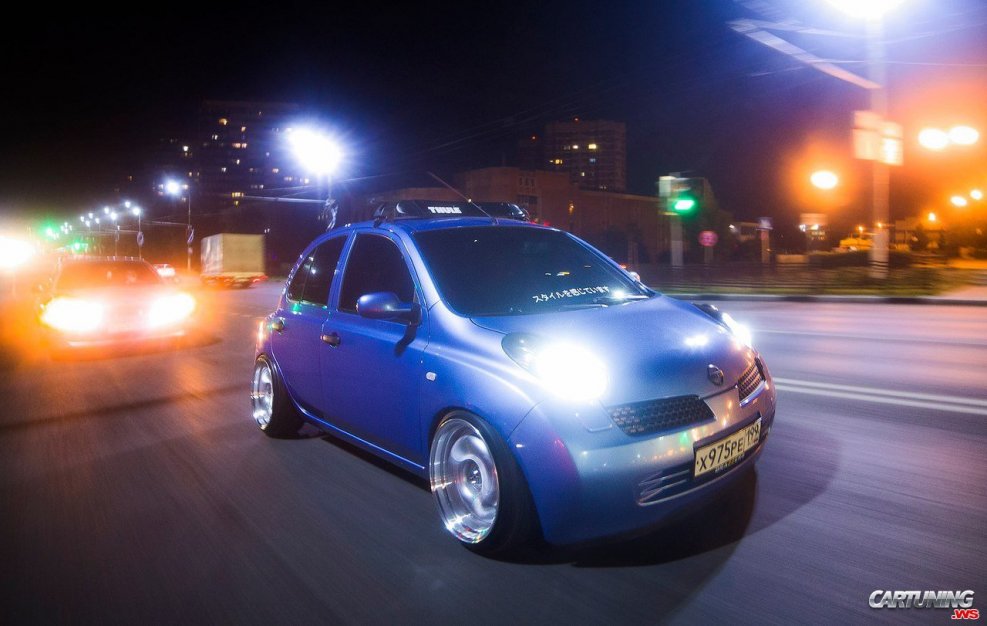 Тюнинговый Nissan Micra Пацанский