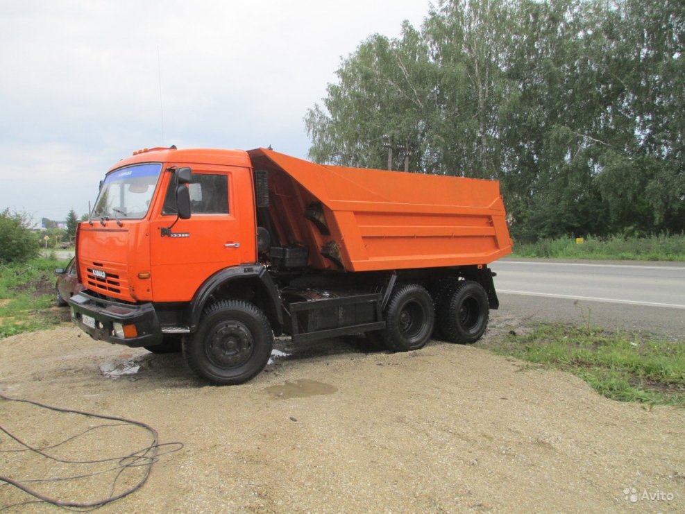КАМАЗ 55111 самосвал зимой