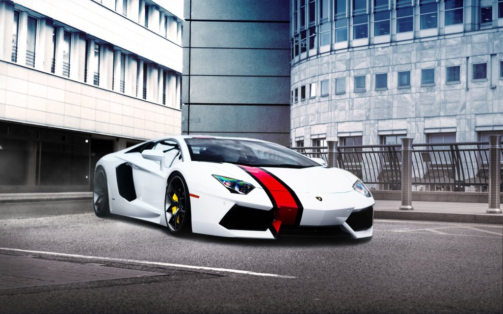 Lamborghini Aventador lp700-4 White
