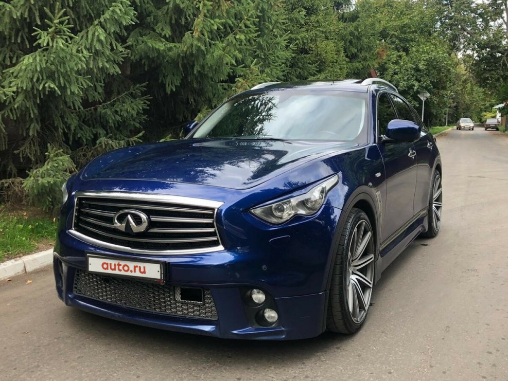 Инфинити qx70 синий матовый