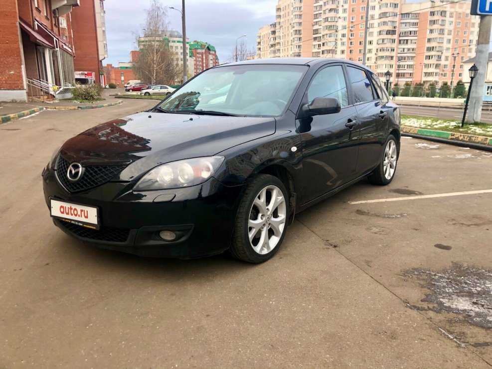 Мазда 3 2006 хэтчбек черная