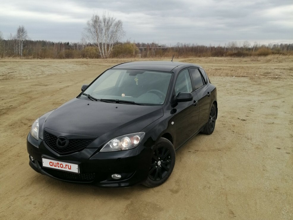 Mazda 3 2007 черная хэтчбек