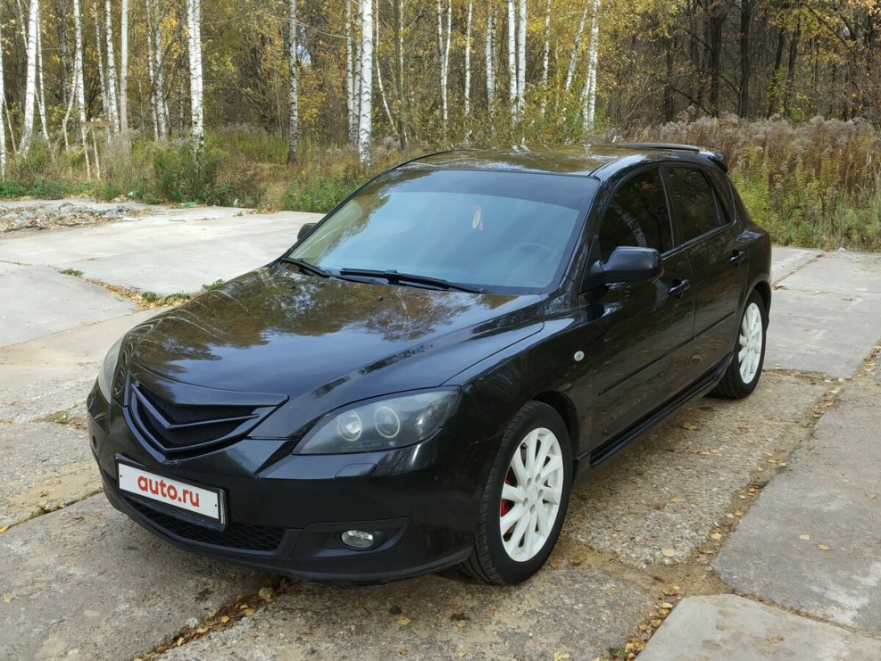 Mazda 3 2007 черная хэтчбек
