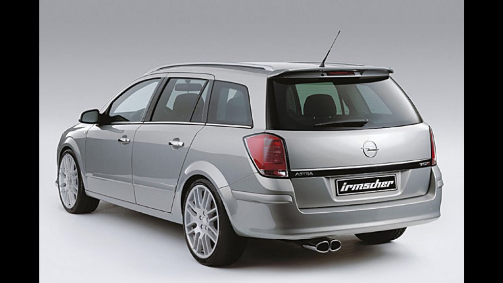 Opel Astra g Caravan спойлер Irmscher