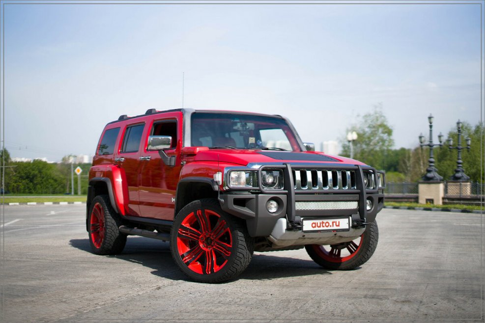 Hummer h3 красный