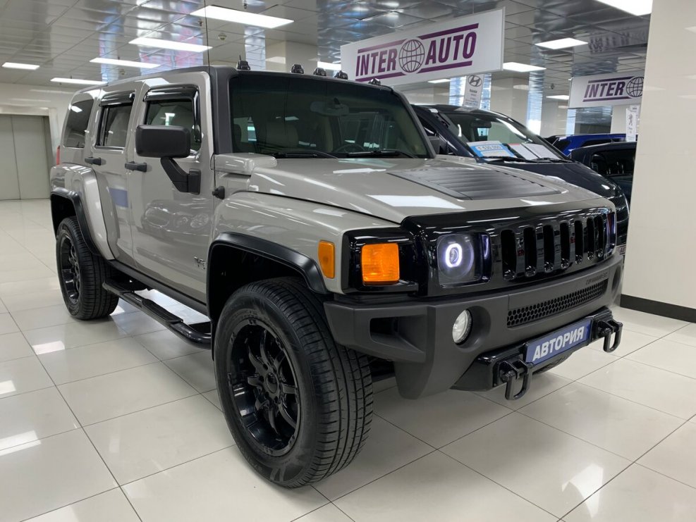 Hummer h3 серый металлик