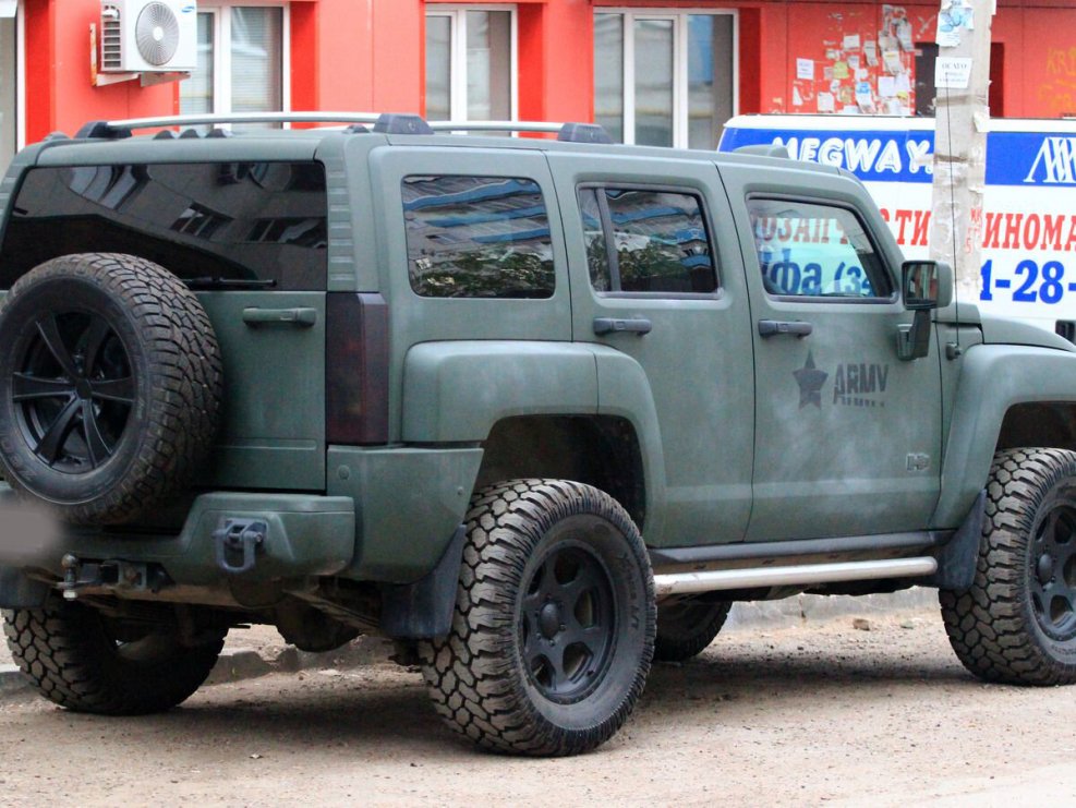 Hummer h3 зеленый