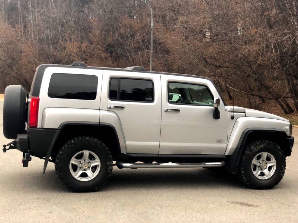 Hummer h3 серебристый
