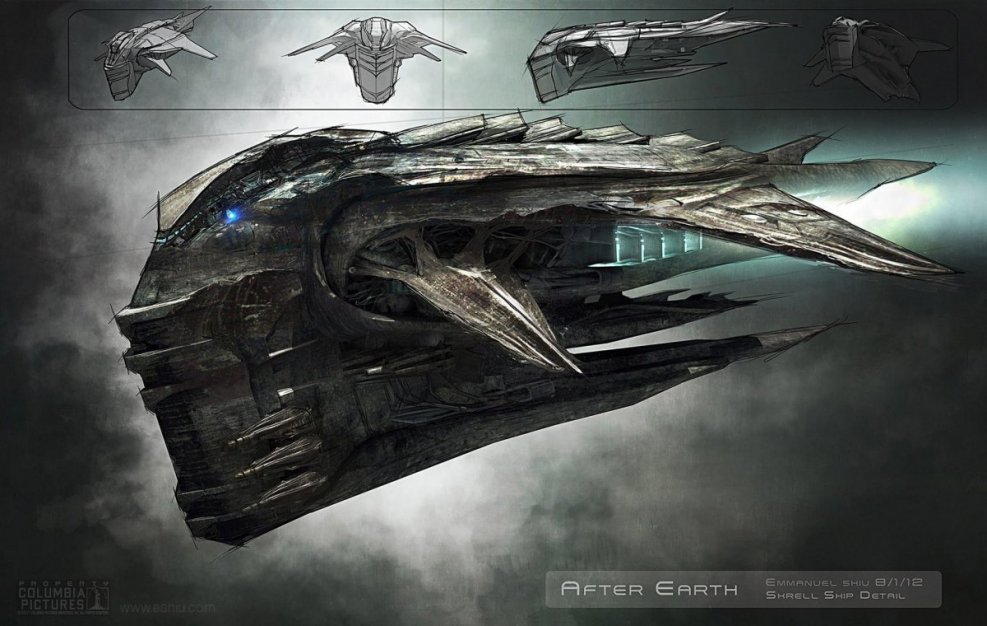 Корабль пришельцев Concept Art