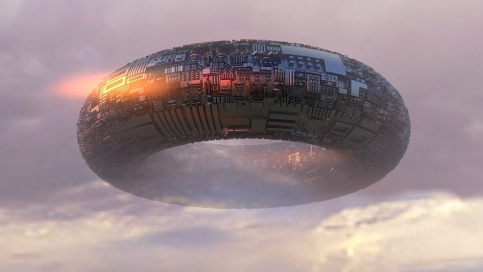 Гигантская летающая тарелка