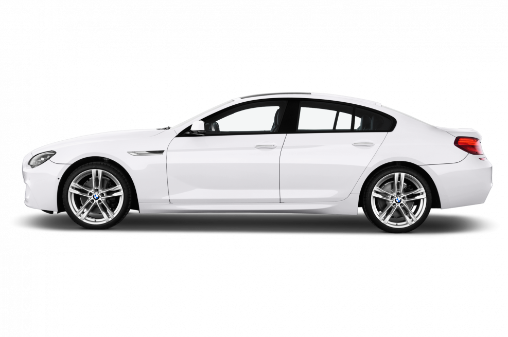 BMW 5 белая сбоку