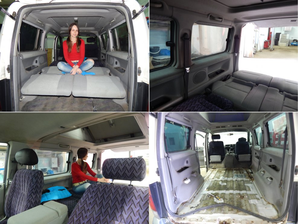 Mazda Bongo Friendee палатка внутри