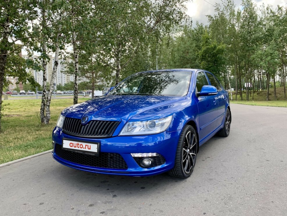 Шкода Октавия а5 РС синяя