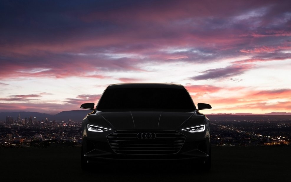 Black Audi a6 Wallpaper 4k