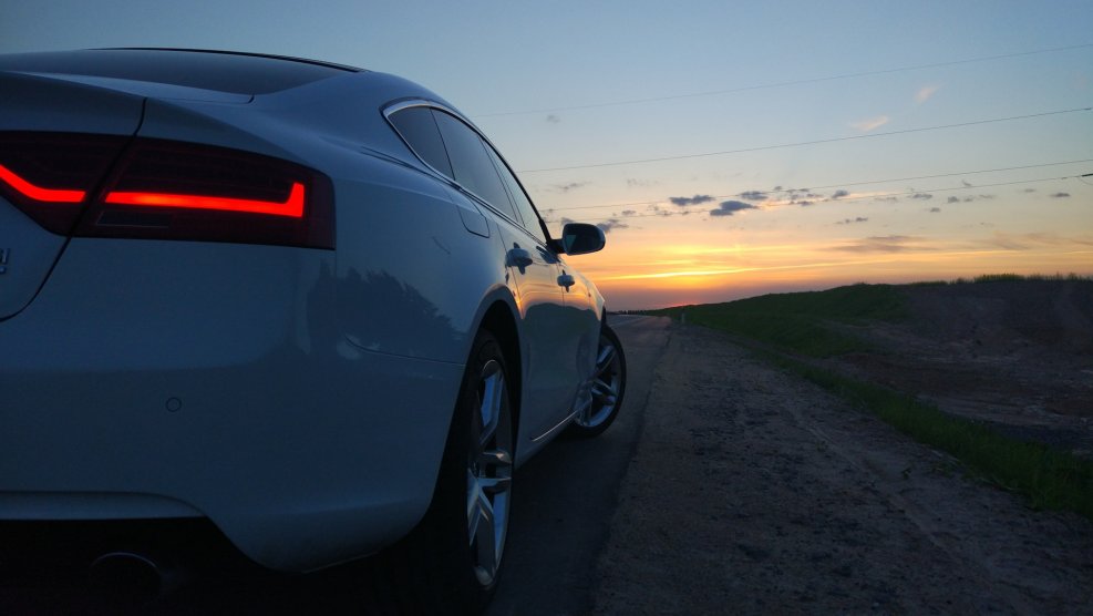 Audi rs7 закат