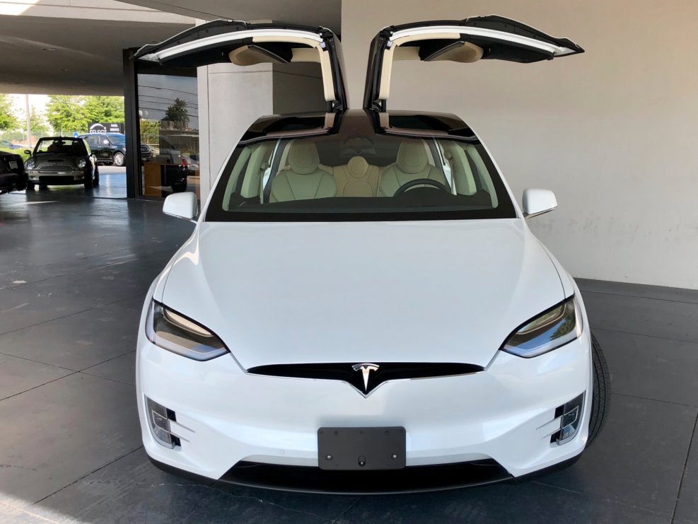 Tesla model x6 sits
