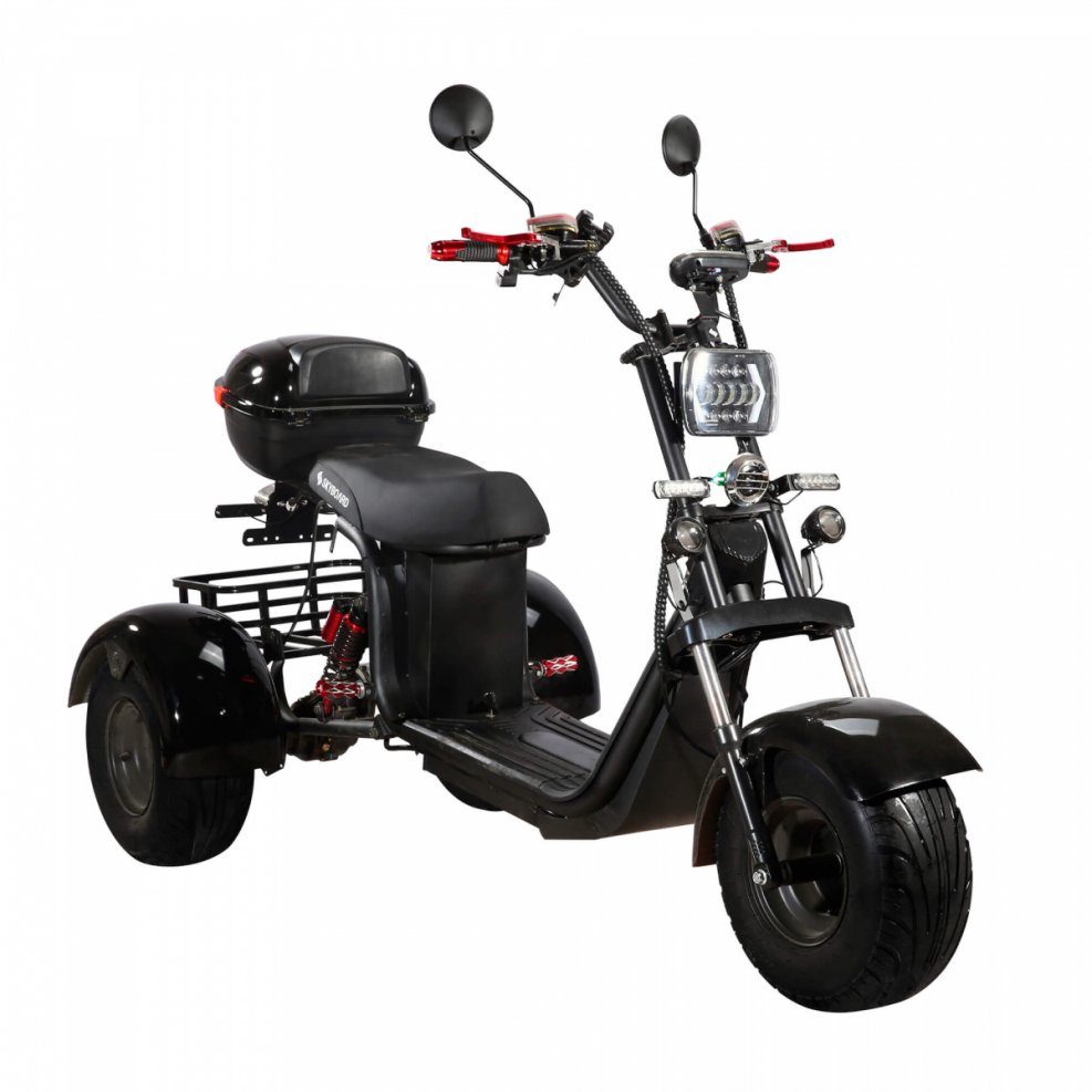 Грузовой электротрицикл rutrike Вояж к1 1200 60v800w (серый-2408)