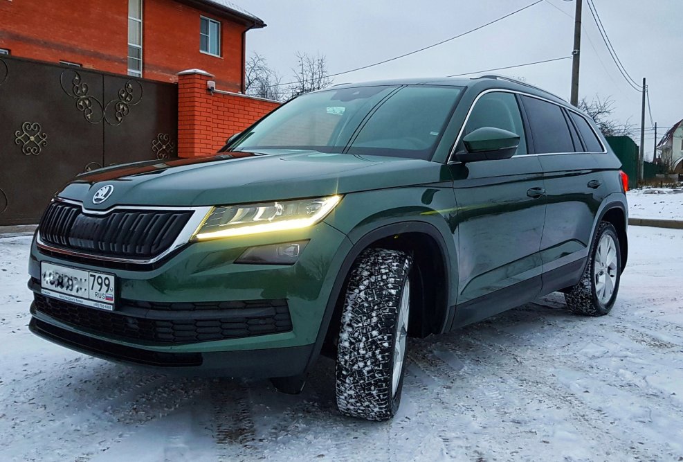 Skoda Kodiaq зеленый