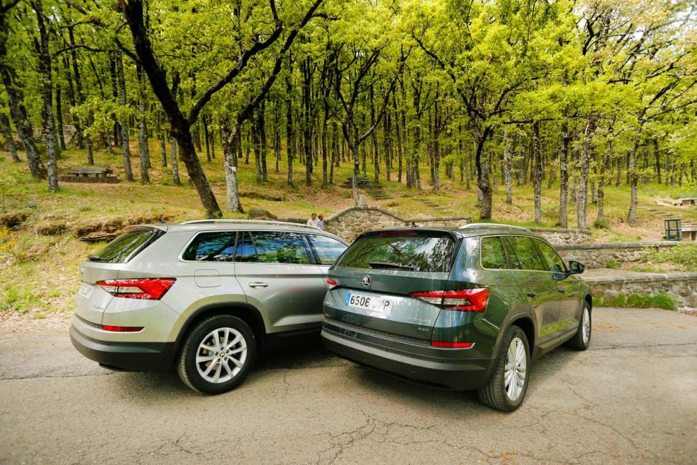 Черная решетка Skoda Kodiaq