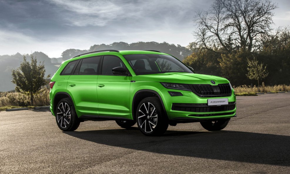 Skoda Kodiaq зеленый